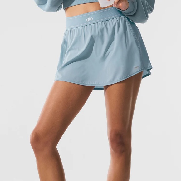 NWT Alo Yoga Match Point Tennis Skirt Celestial Blue Limited Edition - Picture 1 of 4